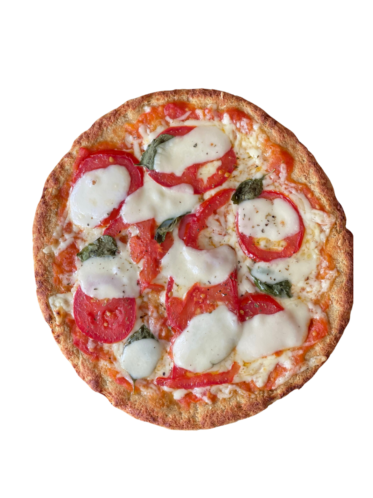 Margherita with cauliflower pizza crust
