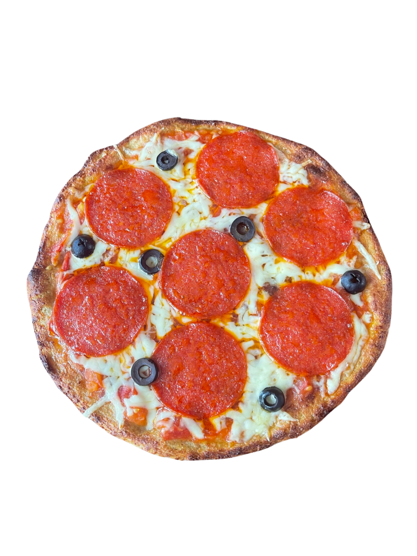 Pepperoni with cauliflower pizza crust